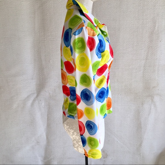 Vintage Top Clown Crayons Painter Stretchy Costume - Picture 2 of 6